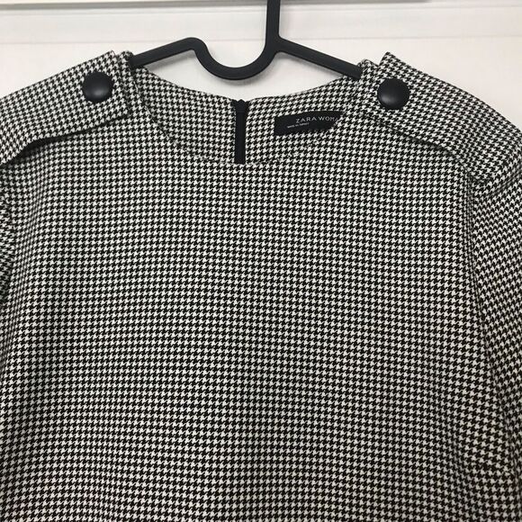 Zara Woman Dress Size Medium Black White - Picture 9 of 16
